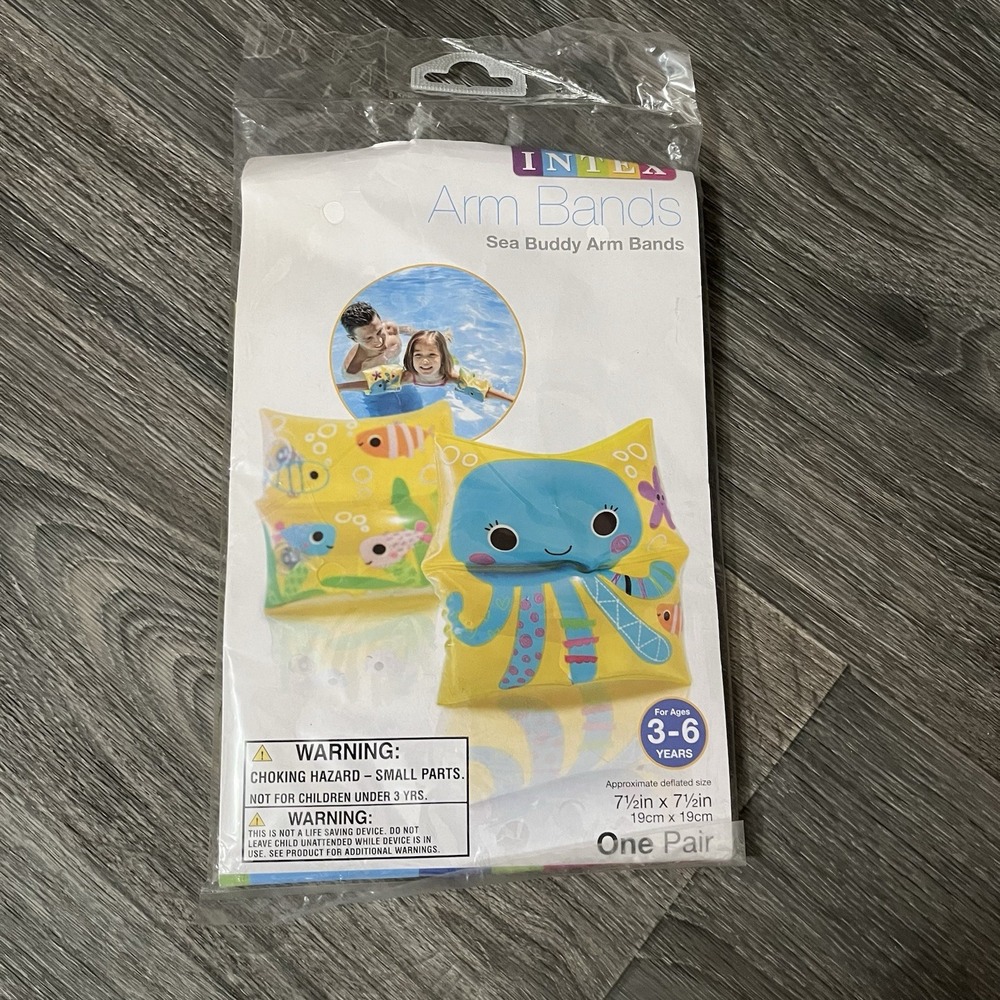 Intex Inflatable Arm Bands Pool Water Wings Children 3-6 Years Octopus & Fish